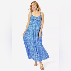 Lilly Pulitzer Shylee Cotton Maxi Dress in Boca Blue